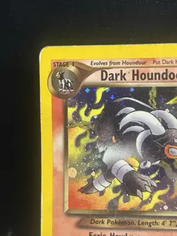 Pokemon Dark Houndoom 7/105 Neo Destiny Holo Rare Stage 1 2000 English - Image 3