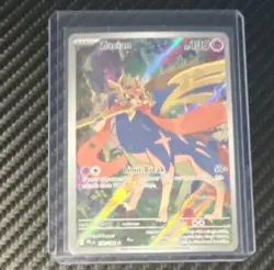Pokemon TCG Zacian 100/094 Me02: Phantasmal Flames Illustration Rare Holo 130 HP - Image 1