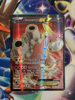 Pokemon Camerupt EX Full Art Holo 146/160 XY Primal Clash Heavily Played - Image 1