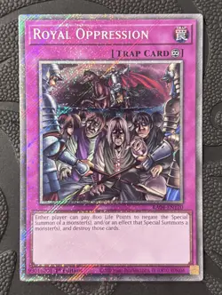 Royal Oppression RA04-EN120 Platinum Secret Rare 1st Ed - Image 1