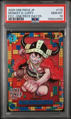 PSA 10 Monkey D. Luffy DON!! Card Promo ONE PIECE DAY '25 Japanese 2-Card PSA 10 - Image 2