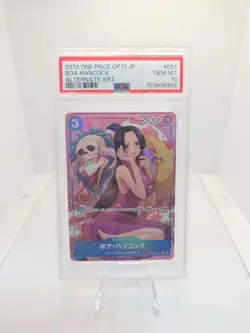 2025 ONE PIECE OP13 051 CARRYING ON HIS WILL BOA HANCOCK ALT ART PSA 10 GEM MINT - Image 1