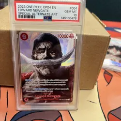 2023 One Piece OP04 EN Special Alternate Art #004 Edward Newgate PSA 10 - Image 1