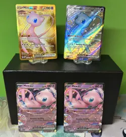 Mew ex 216/091 Paldean Fates 205/165 152/165 4 Card Lot NM Scarlet&Violet 151 - Image 1