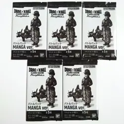Dragon Ball Super Card Fusion World Battle Pack Manga Ver Sealed Promo 5set - Image 1