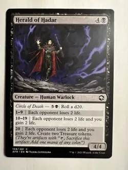 MTG Adventures in the Forgotten Realms Herald of Hadar 108/281 Magic Card NM - Image 1