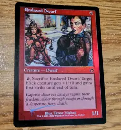 MTG Enslaved Dwarf Foil Torment Magic The Gathering - Image 1