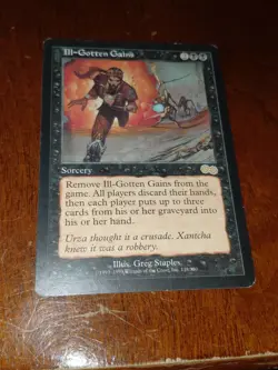 MTG ILL-GOTTEN GAINS, URZA'S SAGA, Lp, Vintage - Image 1