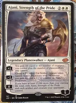 Ajani, Strength of the Pride, Jumpstart 2022, MTG, Regular, #141, Mint++ - Image 1