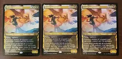 (3×) MTG -Drana and Linvala (Showcase) March of the Machine (1×)FOIL & (2×) Base - Image 1