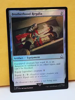 1x FOIL Brotherhood Regalia, NM, ACR, Magic: the Gathering, MtG - Image 3