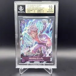 Monkey D. Luffy ONE PIECE TCG Bandai Games Fest World Tour Promo P-041 - BGS 10 - Image 1