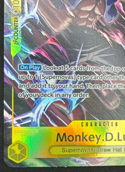 MONKEY D. LUFFY OP10-111 NM R PARALLEL ROYAL BLOOD ONE PIECE 2025 - Image 5