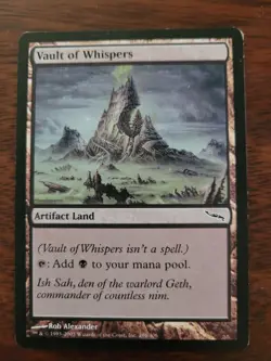 MTG: Vault of Whispers Mirrodin x3. Good condition, artifact land - Image 3