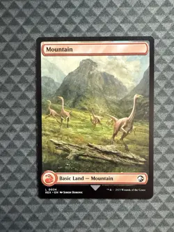MTG Mountain #0024 Basic Land Universes Beyond: Jurassic World Collection (REX) - Image 1