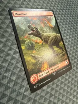MTG Mountain #0024 Basic Land Universes Beyond: Jurassic World Collection (REX) - Image 4