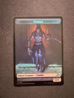 ELEPHANT // ZOMBIE (0003) DOUBLE-SIDED TOKEN FOIL - MTG - Steinmann NM/M - Image 1