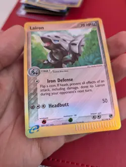 Pokemon Card Lairon 41/100 Reverse Holo Ex Sandstorm Excellent Condition - Image 5