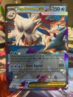 Pokemon Mega Abomasnow EX Full Art Double Rare Holo Me01 036/132 HP 350 - Image 1