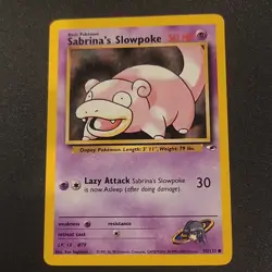 Pokemon Sabrina's Slowpoke Gym Heroes 095/132 Common Regular Unlimited Sugimori - Image 1