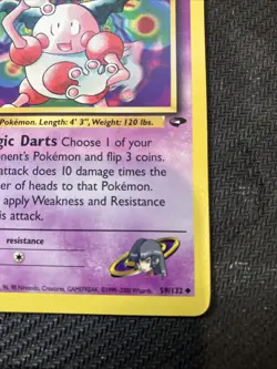 Sabrina's Mr. Mime 59/132 Gym Challenge Regular WOTC Vintage 2000 Pokemon Lp++ - Image 2