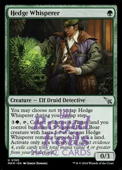 Hedge Whisperer 4x FOIL MTG Murders at Karlov Manor MKM Uncommon MINT green - Image 1