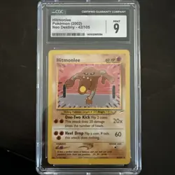 Pokemon CGC 9 Hitmonlee Unlimited Neo Destiny Set Gem Mint 42/105 - Image 1