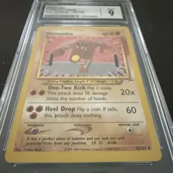 Pokemon CGC 9 Hitmonlee Unlimited Neo Destiny Set Gem Mint 42/105 - Image 3