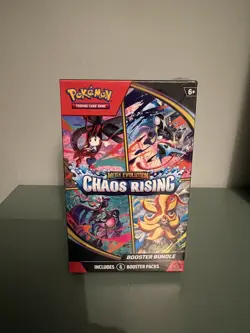 Pokemon TCG Mega Evolution Chaos Rising Booster Bundle 6 Packs - New & Sealed - Image 1