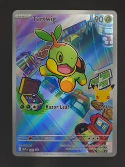 Turtwig 040 First Partner 30th Stamp Black Star Promo Pokemon TCG NM - Image 1