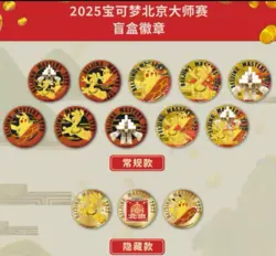 2025 Pokemon TCG Exclusive Chinese Beijing Masters Set of 10pcs Blind Badge Box - Image 2