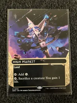 Magic The Gathering MTG - High Market (0018) (Borderless) - EOE - Image 1