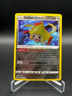 2022 Pokemon Silver Tempest RADIANT JIRACHI 120/195 NM - Image 1