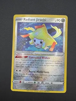 2022 Pokemon Silver Tempest RADIANT JIRACHI 120/195 NM - Image 3