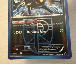 Pokemon TCG Umbreon Plasma Freeze 64/116 Reverse Holo Rare - Image 3