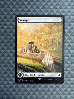 MTG Swamp #0023 Basic Land Universes Beyond: Jurassic World Collection (REX) - Image 1