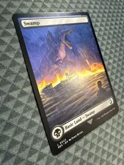 MTG Swamp #0023 Basic Land Universes Beyond: Jurassic World Collection (REX) - Image 4