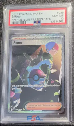 PENNY 2024 Pokemon Paldean Fates Special Illustration Rare #239 PSA 10 - Image 1