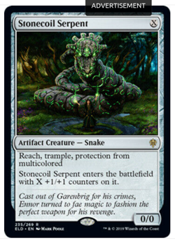 mtg magic stonecoil serpent ENGLISH FRENCH grand serpent annoroc 2 available - Image 1
