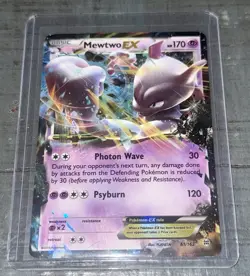 POKEMON Mewtwo EX 61/162 Breakthrough Holo - NM Very Light Play - Image 3