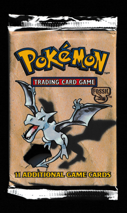 HEAVY 21.29G Pokemon TCG Wizards Of The Coast Fossil Pack Aerodactyl Pack Art - Image 2