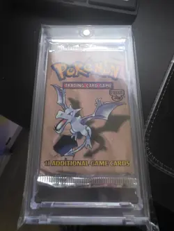 HEAVY 21.29G Pokemon TCG Wizards Of The Coast Fossil Pack Aerodactyl Pack Art - Image 5