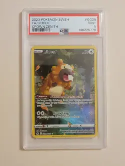 Bidoof - Pokemon Crown Zenith #GG29 - Mint PSA 9 - Image 3