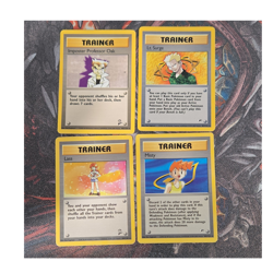 Wizards of the Coast Pokemon TCG Gym Heroes Trainer Lot 4x Misty Lt. Surge - Image 1