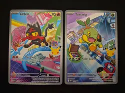 Turtwig MEP 040 Litten MEP 044 Pokemon 30th Anniversary First Partner - Image 1