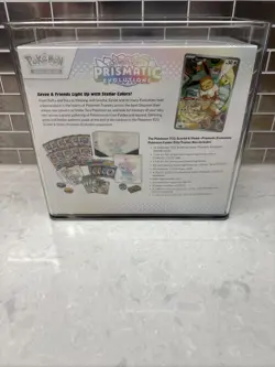Pokemon Center Prismatic Evolutions ETB Elite Trainer Box Sealed W/ Acrylic Case - Image 4