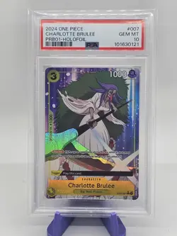 PSA 10 One Piece TCG PRB-01 Charlotte Brulee Holofoil - Image 1