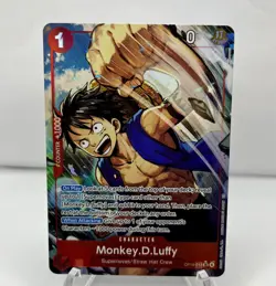 One Piece Monkey D Luffy OP14-013 SR Alternate Art Azure Sea's Seven Super Rare - Image 1