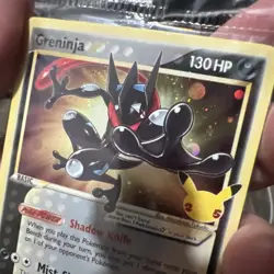 Greninja Gold Star Celebrations Promo 144 SWIRL 2021 Pokemon TCG Sealed Card - Image 1