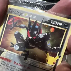 Greninja Gold Star Celebrations Promo 144 SWIRL 2021 Pokemon TCG Sealed Card - Image 2
